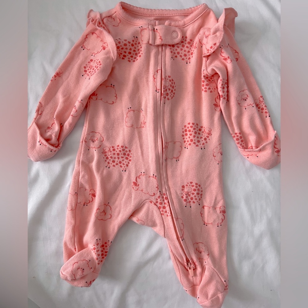 Peach carter’s newborn sleeper